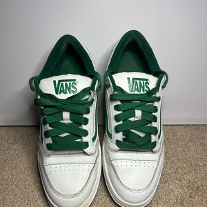 Vans Hylane, Green and White Shoes, Size 10.5